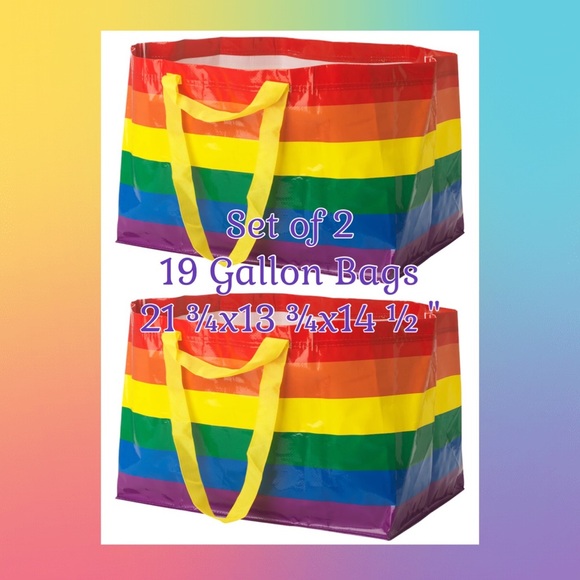 2 STORSTOMMA Rainbow Shopping bags, Large Size❗️Final Price❗️ - Picture 5 of 5